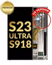 Premium Samsung Galaxy S23 Ultra LCD Replacement Screen Lavender Frame