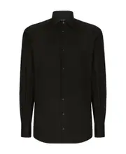 Dolce Gabbana Long Sleeved Tuxedo Shirt SHIRTS CM40,SHIRTS CM41,SHIRTS CM39 Black