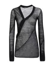 Asymmetrical sweater M Black