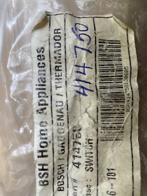 NEW. Thermador hood fan switch 414750