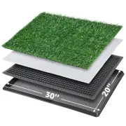 Dog Grass Pet Loo Indoor/Outdoor Portable Potty, Dog Litter Box, Artificial G...