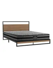 [Artiss] Dane Queen Size Bed Frame With Mattress in Black