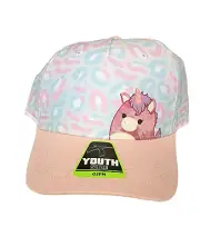 Kelly Toy Youth Sz HTF Original Squishmallows Baseball Cap Hat Lola Unicorn Pink