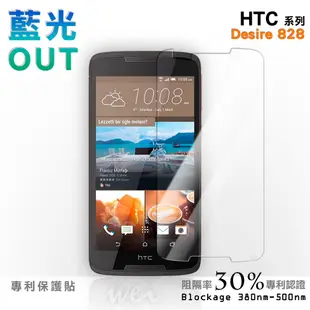 【膜力威】專利抗藍光保護貼｜HTC Desire 828 適用