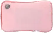 Hot Water Bag USB Hot Water Bag Plush Cover Comfortable Warm Water Bottle Hand Warmer Electric Heating Handbag (Pillow Type, Third Gear) Long Hot Water Bag (Size : Dark Pink)