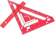 OSALADI Sturdy Acrylic Triangle Ruler Rafter Square Tool Large Framing Square Precision Measuring Tool for Woodworkers