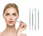 Blackhead Comedone Extractor Kit Acne Pimple Remover Tool Stainless Steel 4 PCs
