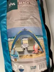 Bliss Outdoors Lightweight Pop-Up Beach Tent Sun Shelter Blue Hammocks
