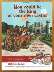 2004 Campbell's Soup/Spaghetti O's Print Ad/Poster King Castle 00s Kid Wall Art