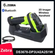 Zebra DS3678-DP3U42A2S1W 2D Bluetooth Wireless Barcode Scanner w/ Cradle & Cable