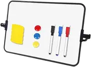 NUOBESTY 1 Set Desk Dry Erase Board Dry Erase Board Small Dry Erase Desktop Board Desktop Whiteboard with Storage Mini Whiteboard White Board Small Whiteboard with Stand Whiteboard Small