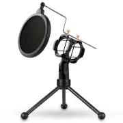 PS-3 Microphone Stand Holder Tripod Microphone Accessories with Microphone Filter