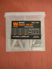 WEN JN400D 400-Piece Fluted Dowel Pin Variety Bucket w/ 1/4, 5/16, and 3/8-inch