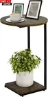 HDANI C Table End Table,Couch Table That Slide Under,Sofa Side in Living Room,Ru