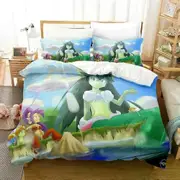 v553 Bed Sheets Anime Game Shantae Genie Hero Bedding Set Duvet Cover Bed Set Quilt Cover Pillowcase Comforter king Queen Size Boys Adult 3-Piece Bedd
