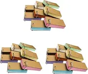 LALAFINA 3sets 9x5.5cm Portable Alphabet Cards Literacy Words Notepads Binder Ring Design Ideal School Stationery 6pcs*3