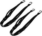ULTECHNOVO 2pcs High Elastic Bungee Cords with Dual Hooks for Motorcycle Luggage Lightweight Outdoor Tie Down Straps for Securing Helmets and Gear Versatile Use