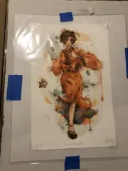 SAMURAI CHAMPLOO FUU ART PRINT FROM GEOFF PASCUAL