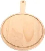 SHOWERORO Sturdy Wooden Pizza Board Versatile Cheese Paddle Bread Serving Kitchen Essential