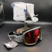 Smith Optics Project Red Sol X Snow Ski Goggles Charcoal Gray Frame UNISEX NIB