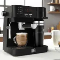 在飛比找PChome24h購物優惠-韓國CHEFBORN 20BAR義式咖啡機+膠囊咖啡機
