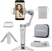 KOSCHEAL 3-Axis Gimbal Stabilizer for Smartphone with AI Tracking Sensor & Magnetic Fill Light, Foldable Gimbal for iPhone & Android,Phone Stabilizer for Video Recording, YouTube & TikTok