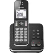 Panasonic Black Digital Phone/Telephone Cordless Handset w/ Answering Machine