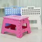 Lightweight Plastic Step Stool Collapsible Footstool Portable Folding