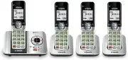 DECT 6.0 Digital Answering System with 4 Cordless Handsets & Illuminated Display