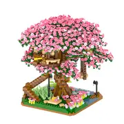 Cherry Blossom Tree Building Blocks Set Toys