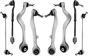 Front Lower Control Arm Sway Bar Link Tie Rod Assembly Kit Compatible For BMW 5 Series E60 525i 528i 530i 2004-2010