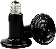 Kisangel 150w Reptile Heat Lamp Bulb Set E27 Ceramic Light Holder for Lizards Snakes