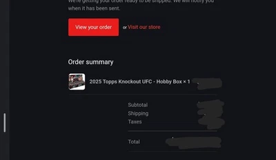 2025 Topps Knockout UFC - Hobby Box PRESALE CONFIRMED