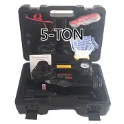 AUTOXBERT Electric Hydraulic Car Floor Jack 5 Ton 12V Tire Inflator Pump 3-IN-1