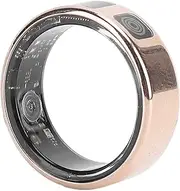 Smart Ring Health Tracker, Stainless Steel Wearable Fitness Ring with Multi Function Display, Cycling, Running, Climbing Tracker for Exercise, App (Size 9: Approx. 18.9mm /