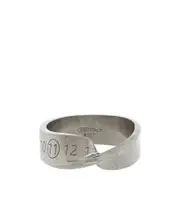 Maison Margiela Logo Twisted Number Ring Yellow