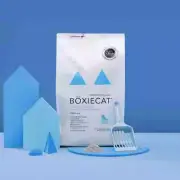 Boxie® Unscented 30 Day Natural Odor Control Cat Litter, 16lb Clumping Clay ki..