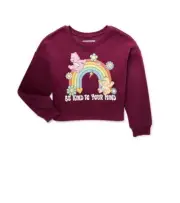Grayson Social girls long sleeve NWT Care Bear cropped sweatshirt Sz S (6-6x)