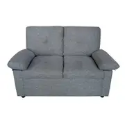 Foret 2 Seater Sofa Sectional Lounge Couch Furniture Modern Fabric Grey