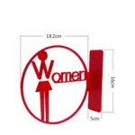 亞克力/雲母 WC 壁掛式馬桶、WC 指南標誌、雲母馬桶標誌男女 MICASAIGON