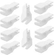 10pcs Fuse Clamp Fuse Tool Tool Removal Replacement Car Automotive Replacement Car Electrical Pliers Puller Automotive Auto Supply Auto Accessory Plastic White