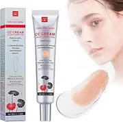 Color Correcting CC Cream,Hydrating CC Cream Foundation with Centella Asiatica Multi-Purpose Pre-makeup Primer Moisturizing Facial Concealer Sunscreen Full-Coverage with SPF 25 (light, CC)
