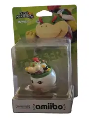 1st Print Bowser Jr. Super Mario Bros Amiibo - New In Box W/ Protector! Rare!