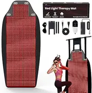 Oiameen Red Light Therapy Mat - 74*33.5in (Extra 20% Larger) Red Light Therapy Pad Blanket with 1443pcs LED Beads (660nm + Infrared 850nm), for Full Body Pain Relief, Improve Sleep, for Home, Travel
