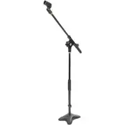 Pyle PMKS7 Universal Compact Microphone Stand Mic Mount Holder Height & Boom Ext