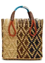 Sensi Studio Canasta Mexicana Straw Basket bag - Beige ONE SIZE