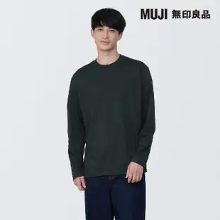 【MUJI 無印良品】男棉混天竺圓領長袖T恤(共8色)