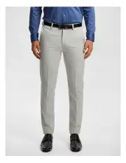 [yd.] Pistol Stretch Skinny Dress Pant in Silver