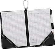 WESIEVYA 1Pc Golfing Scorecard Protector Cover Durable PU Leather Scorebook for Accurate Score Recording Lightweight Design Fits Scorecards and Yardage Books