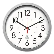 Chicago Lighthouse Quartz Flat Rim Clock, 14-1/2", Silver